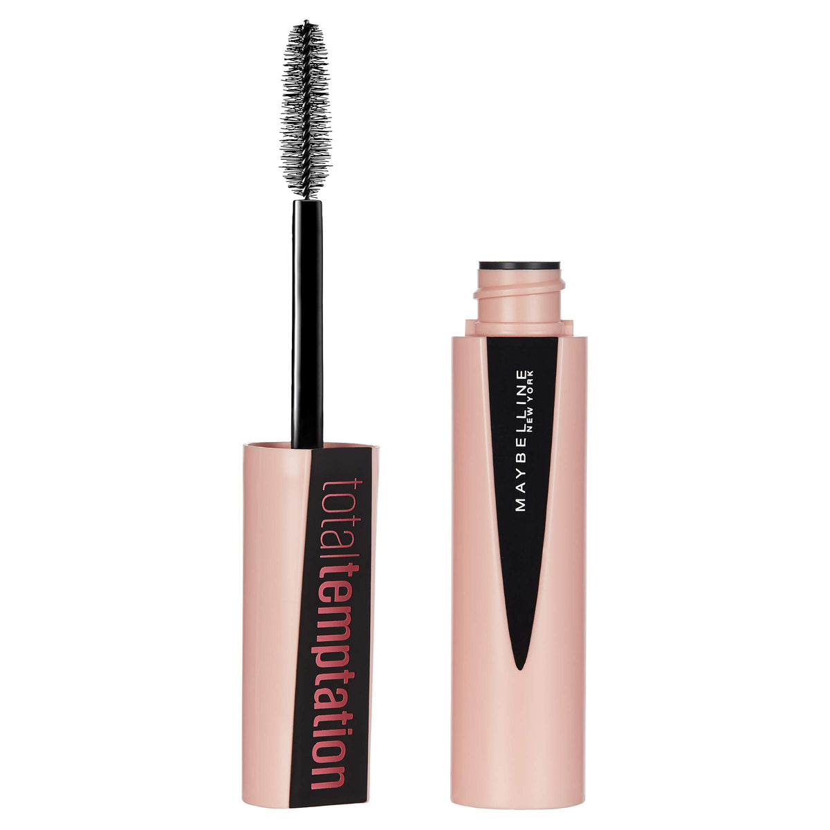 Maybelline Total Temptation front tube showing compact travel size and bold branding