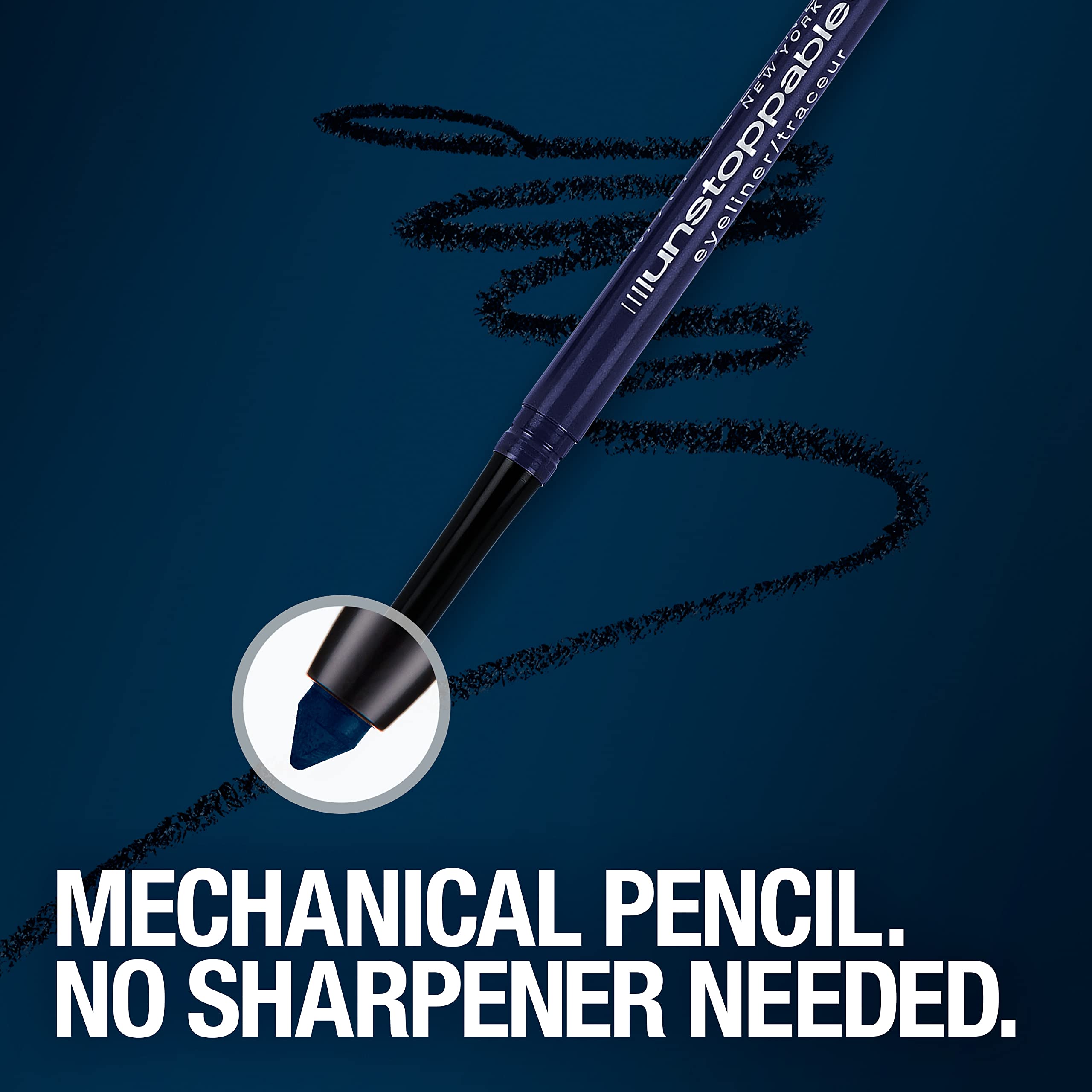Maybelline Unstoppable pewter inside makeup bag showing portability and everyday readiness