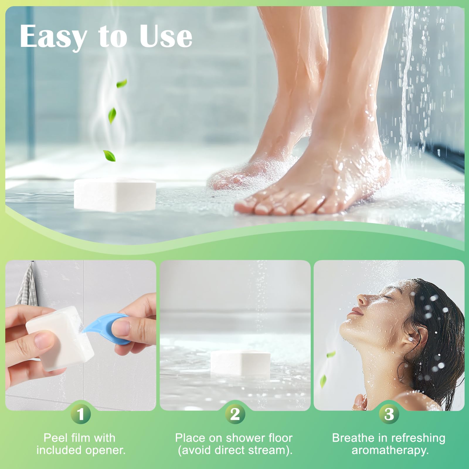 Maybeluck steamers in a bathroom scene conveying morning energizing aromatherapy use