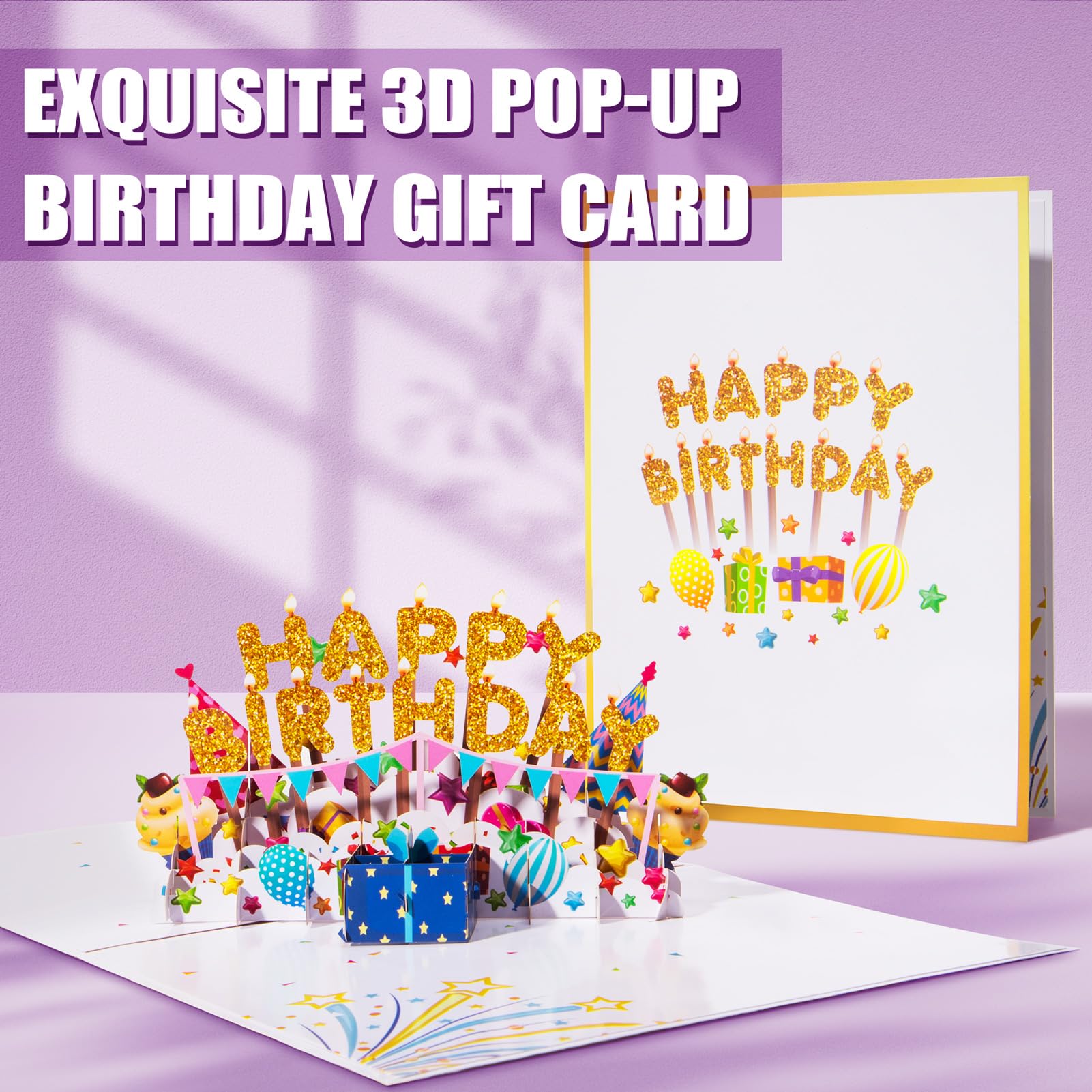 MAYICIVO 3D pop-up card opened with layered design, surprises and delights recipient