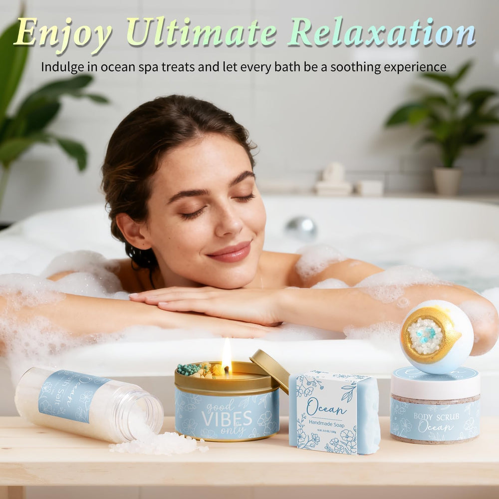 MAYICIVO styled bathroom with products arranged to inspire at-home spa rituals
