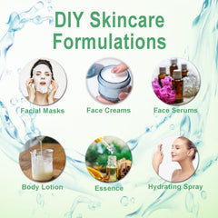 MAYKER blended into a glass serum bottle demonstrating easy incorporation