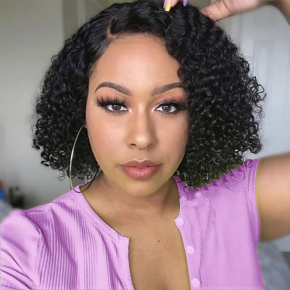 Maytune front view of deep wave bob packaging shows ready-to-wear benefit