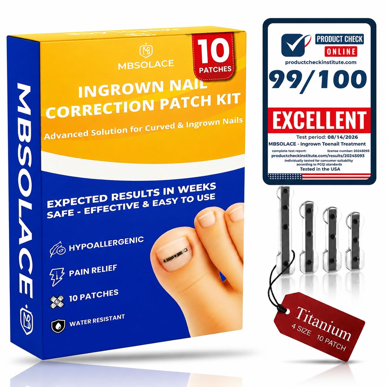 MBSOLACE front packaging showing kit and benefit of complete at-home care