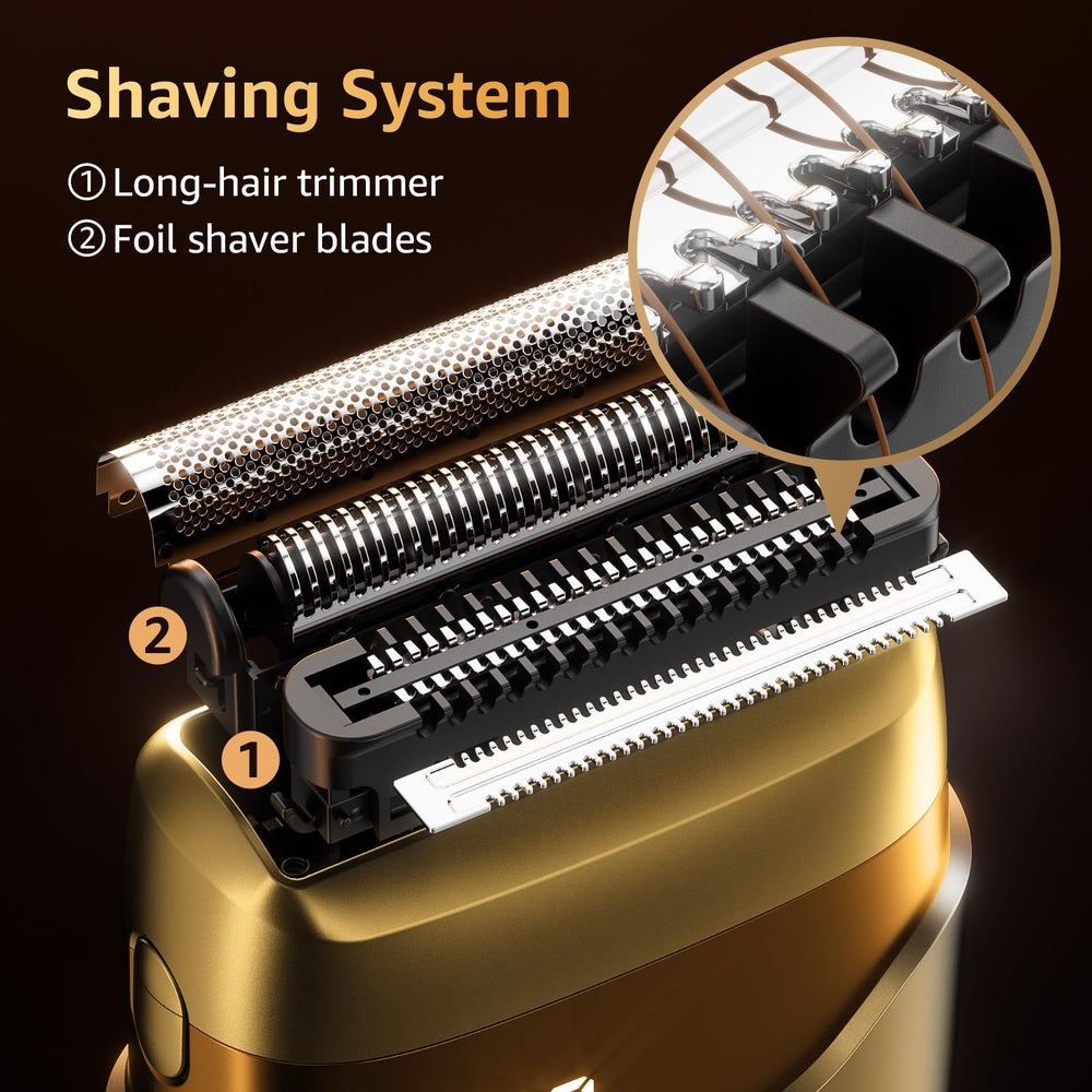 Mbzoey floating head angle demonstrating contour adaptation for smooth shaves