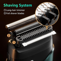 Mbzoey separate 3-in-1 trimmer head for detailed beard shaping and grooming