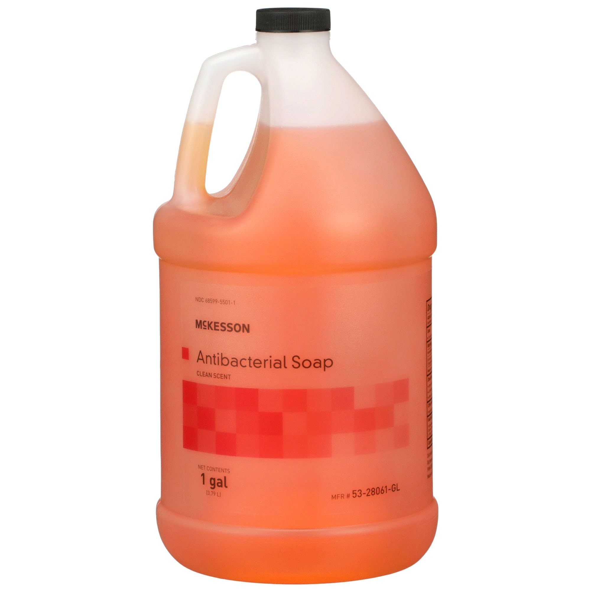McKesson front label on gallon jug showing product and refill benefit