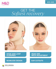 M&D strap worn by model demonstrating secure fit and swelling reduction benefit