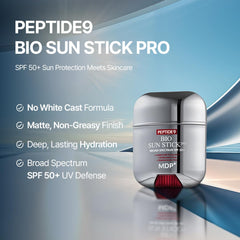 MDP sunstick close-up texture demonstrating smooth glide benefit