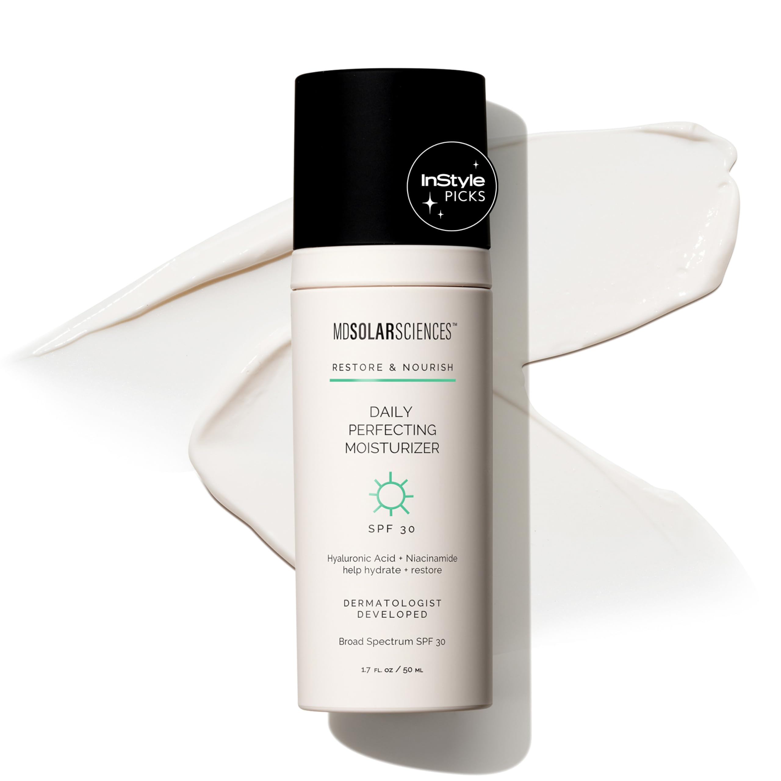 MDSolarSciences front packaging showing SPF 30 and lightweight protection