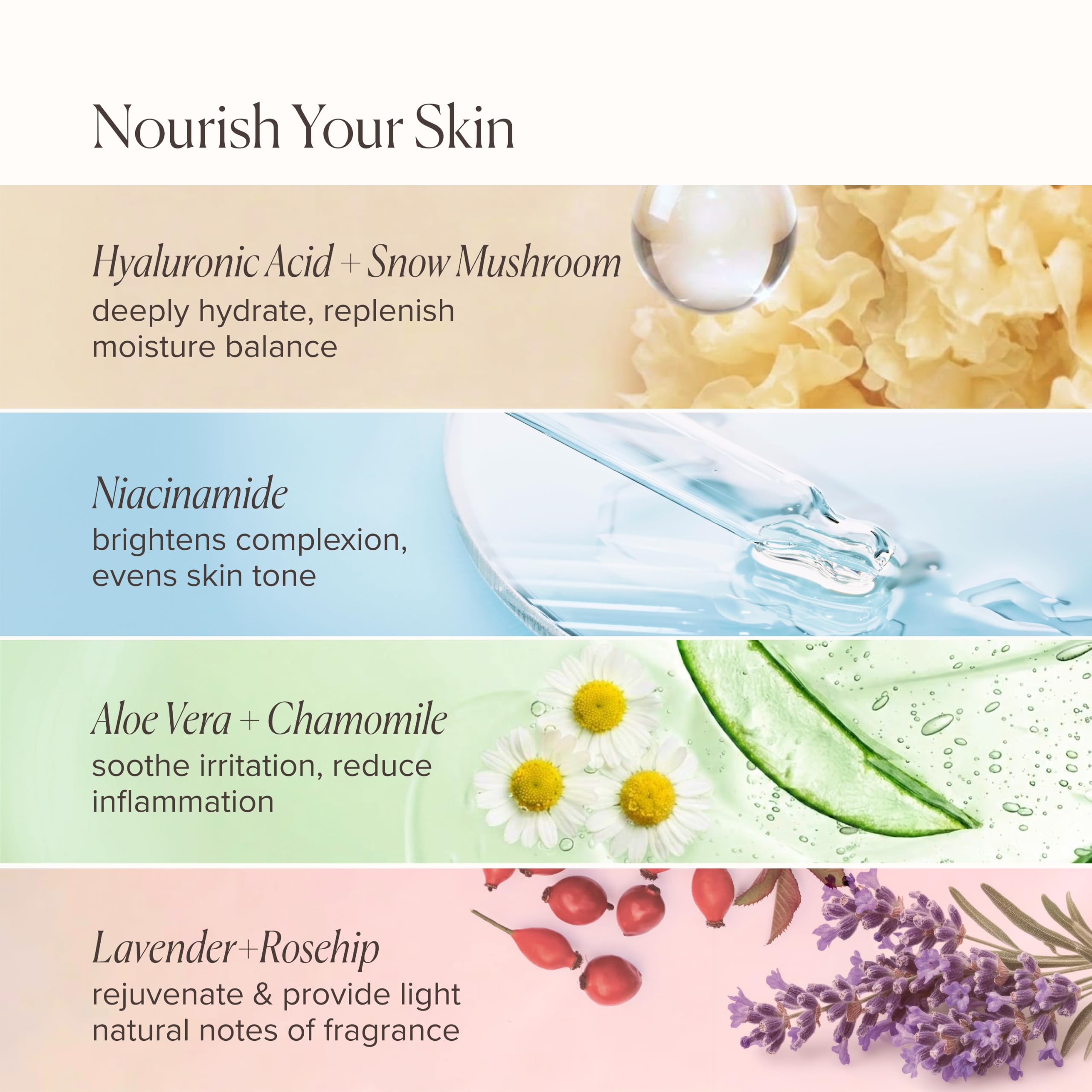 MDSolarSciences botanical ingredients rose and lavender for calming antioxidants