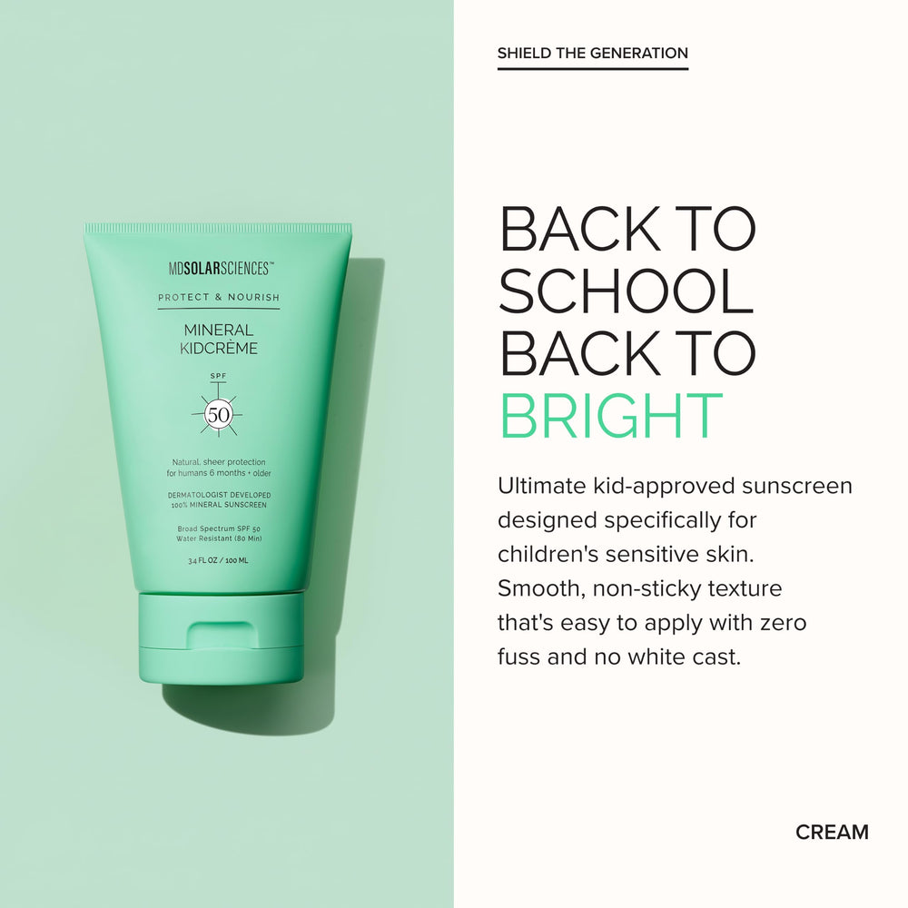 MDSolarSciences cream texture close-up illustrating smooth blendability and low white cast