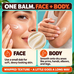 Meadow Bliss being applied to hand demonstrating hydration and quick blending