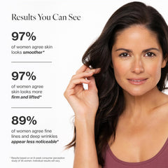 Meaningful Beauty lifting eye crème applicator detail showing targeted care benefit