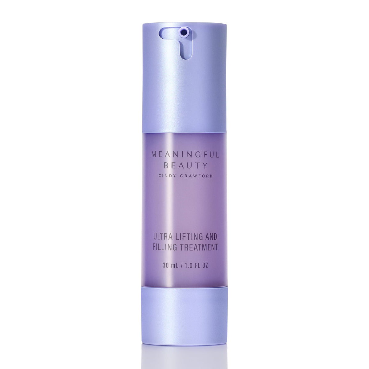 Meaningful Beauty front packaging showing purple bottle and benefits