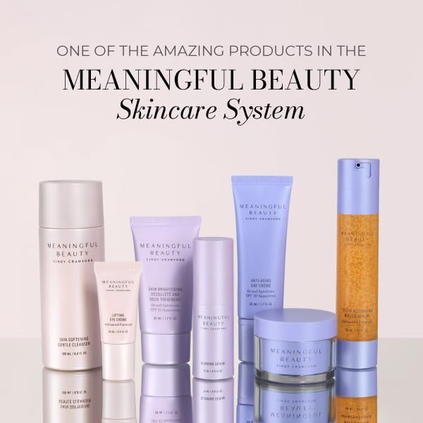 Meaningful Beauty label close-up displaying key ingredients and usage guidance