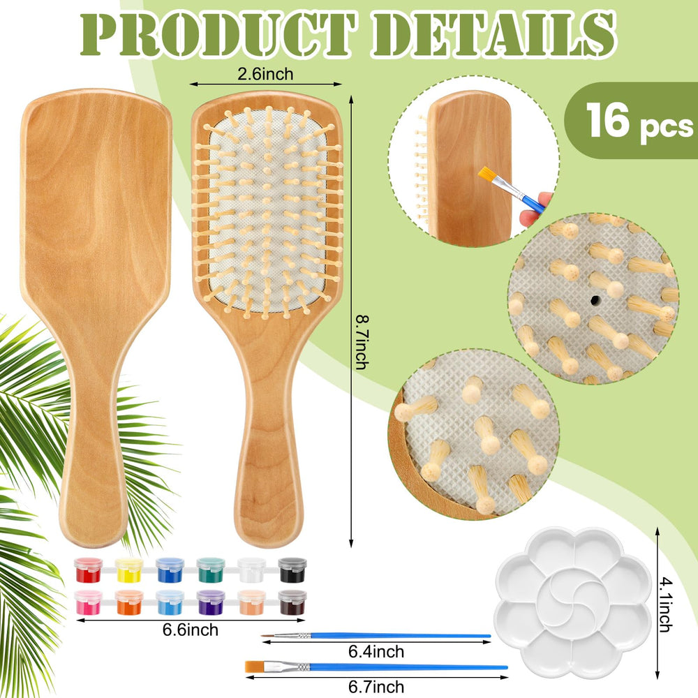Meanplan paddle brush close-up showing smooth wood grain for superior finish