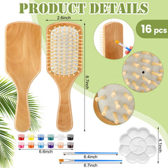 Meanplan paddle brush close-up showing smooth wood grain for superior finish