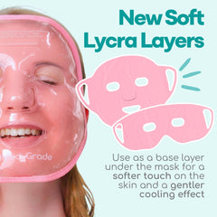 Medi Grade ChillGel contoured eye mask detail highlighting comfortable fit