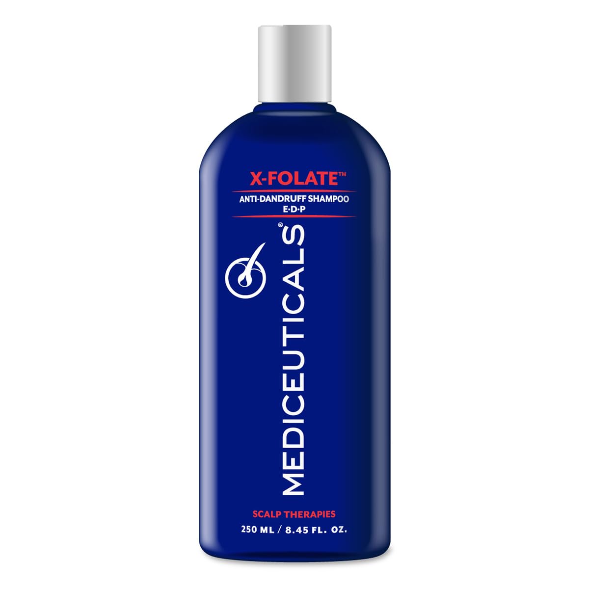 Mediceuticals bottle front packaging shows product name and size benefit soothing scalp