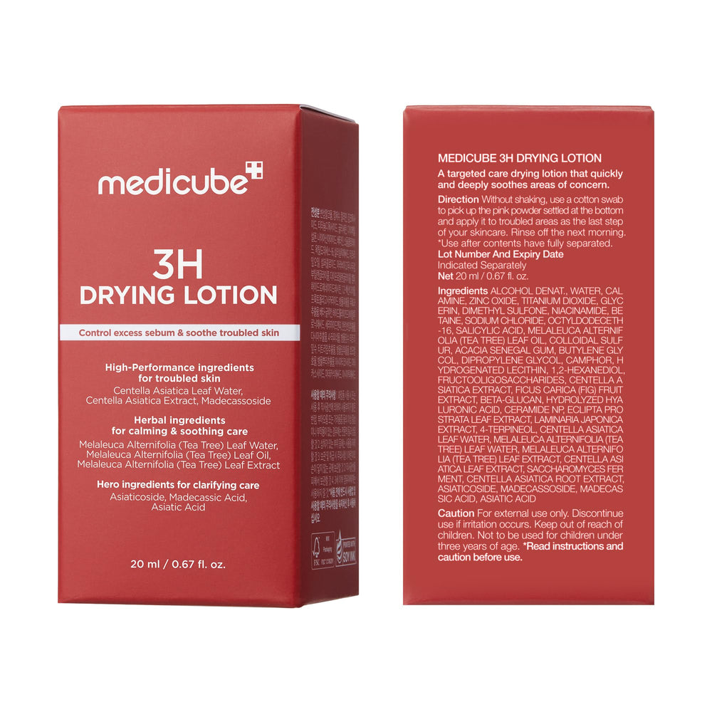 nightstand scene with medicube on bathroom shelf for nightly routine