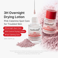 medicube open bottle with dipper showing powder dispensing benefit