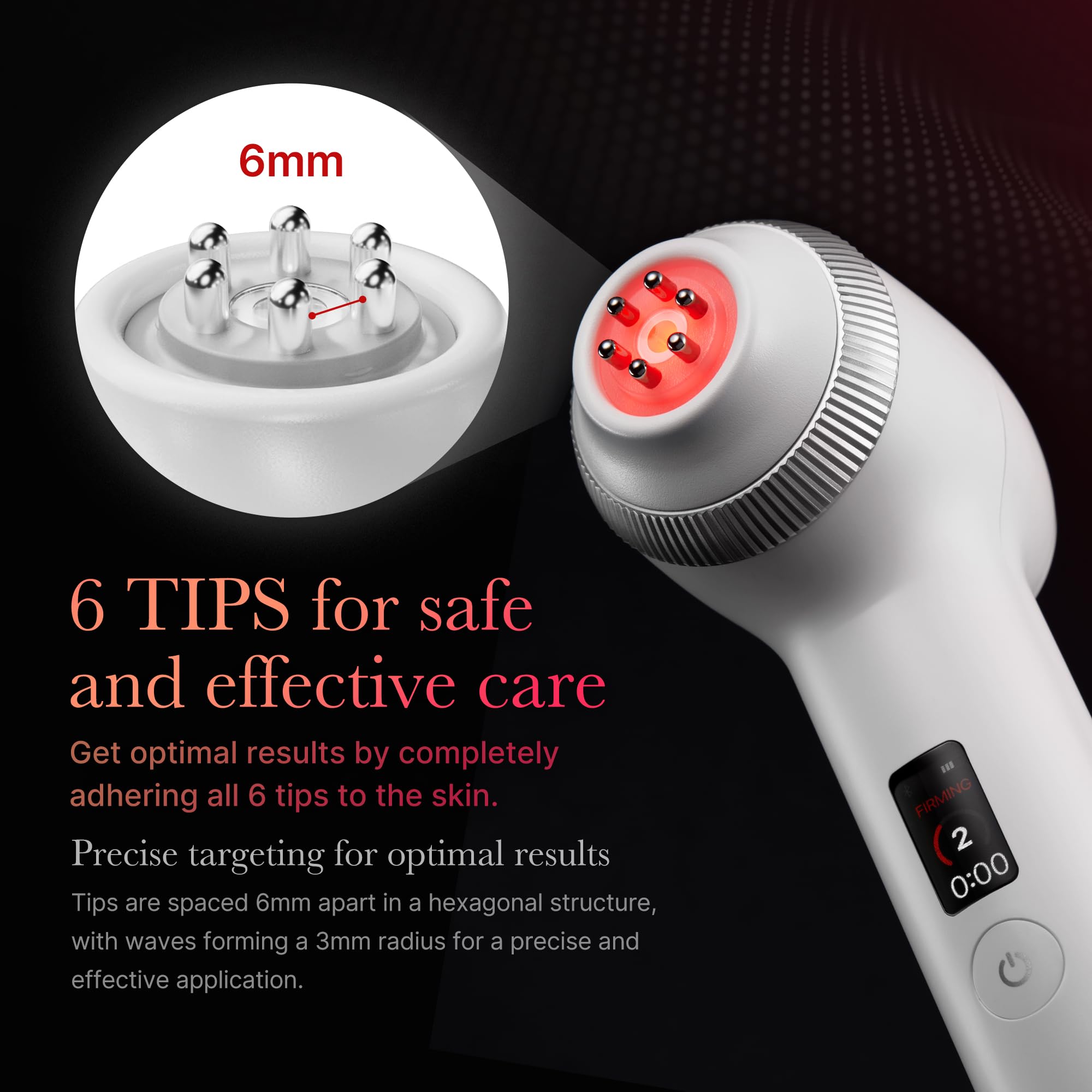 medicube Age-R Ultra Tune demonstration on cheek improving targeted elasticity