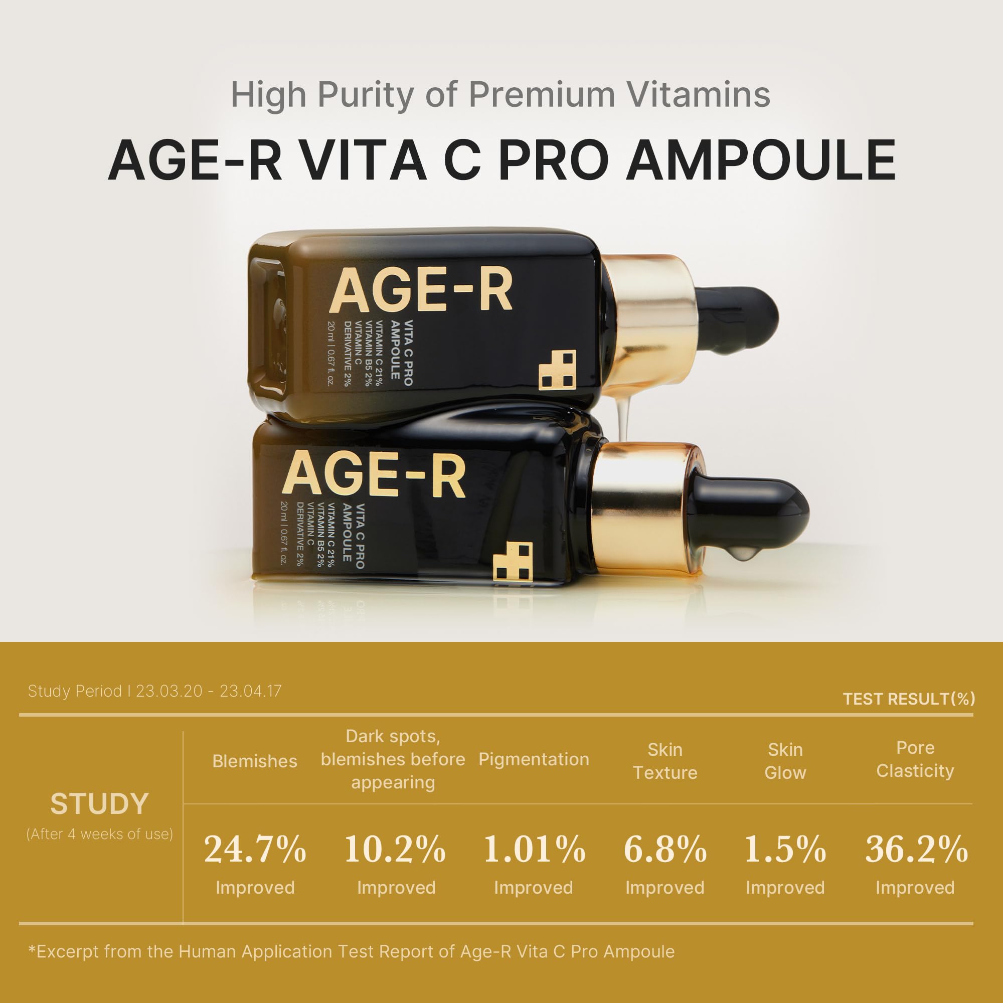 medicube ampoule serum texture pouring to show lightweight hydration