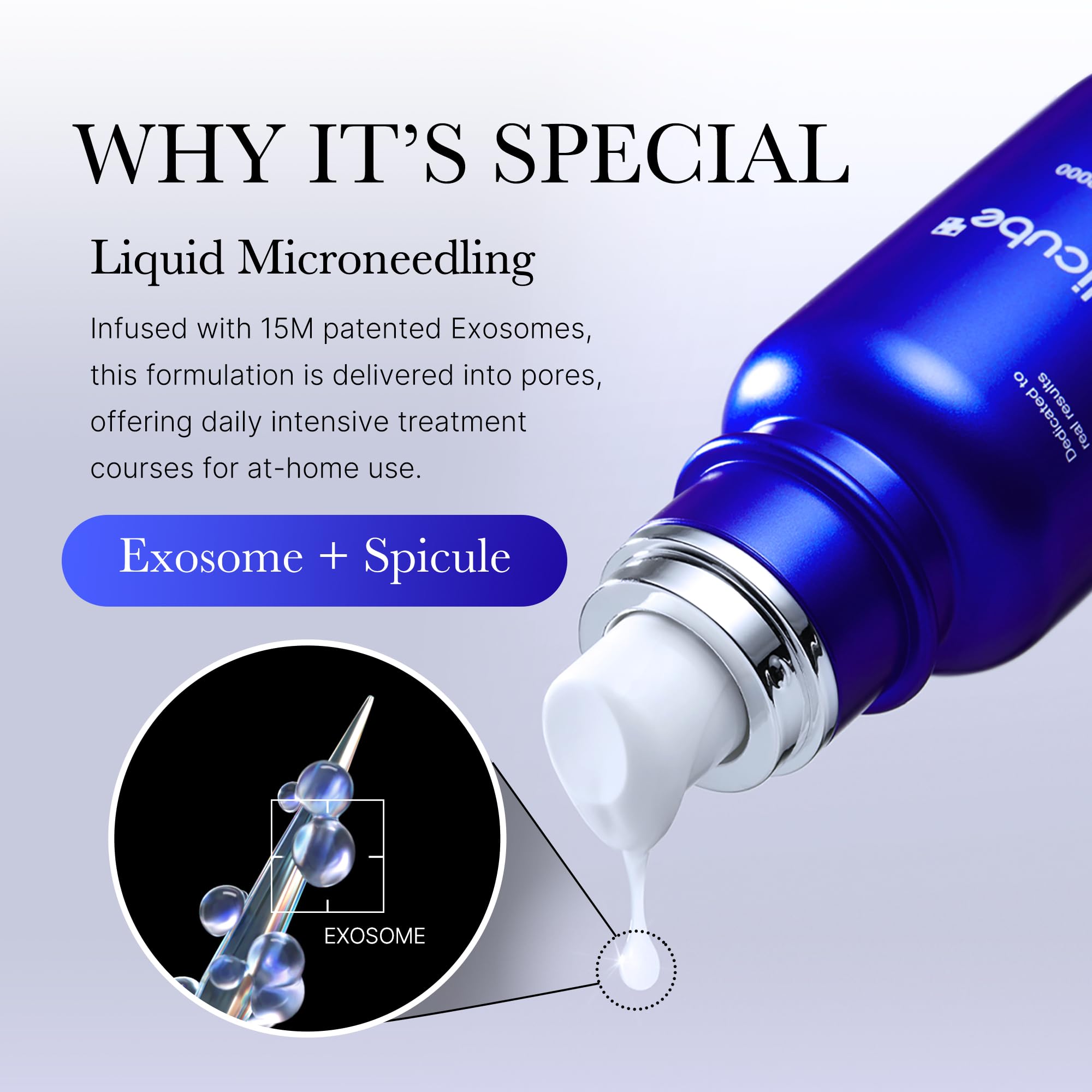medicube application on cheek with pad improving pore treatment