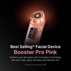 medicube Booster Pro glass tip close-up highlighting smooth surface for better product spread