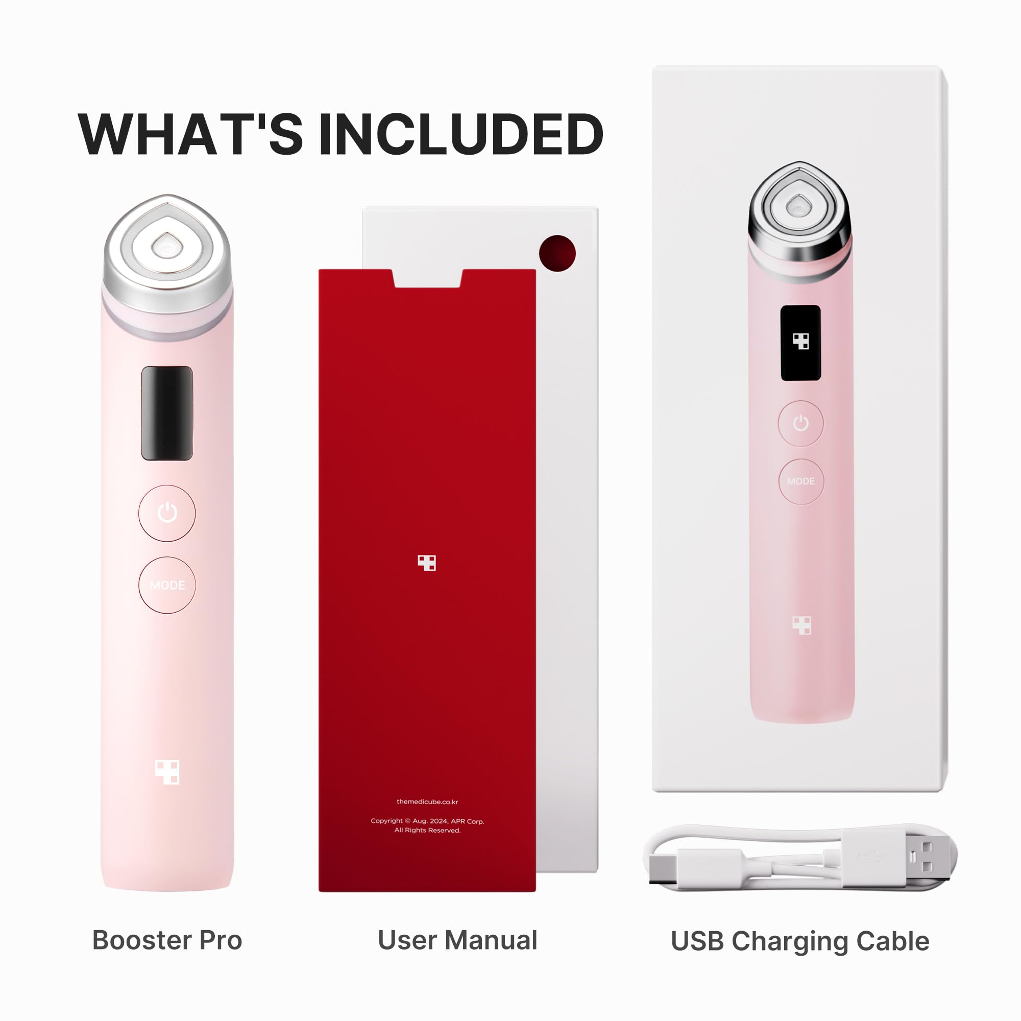 medicube Booster Pro protection sleeve showing safe transport and chip prevention