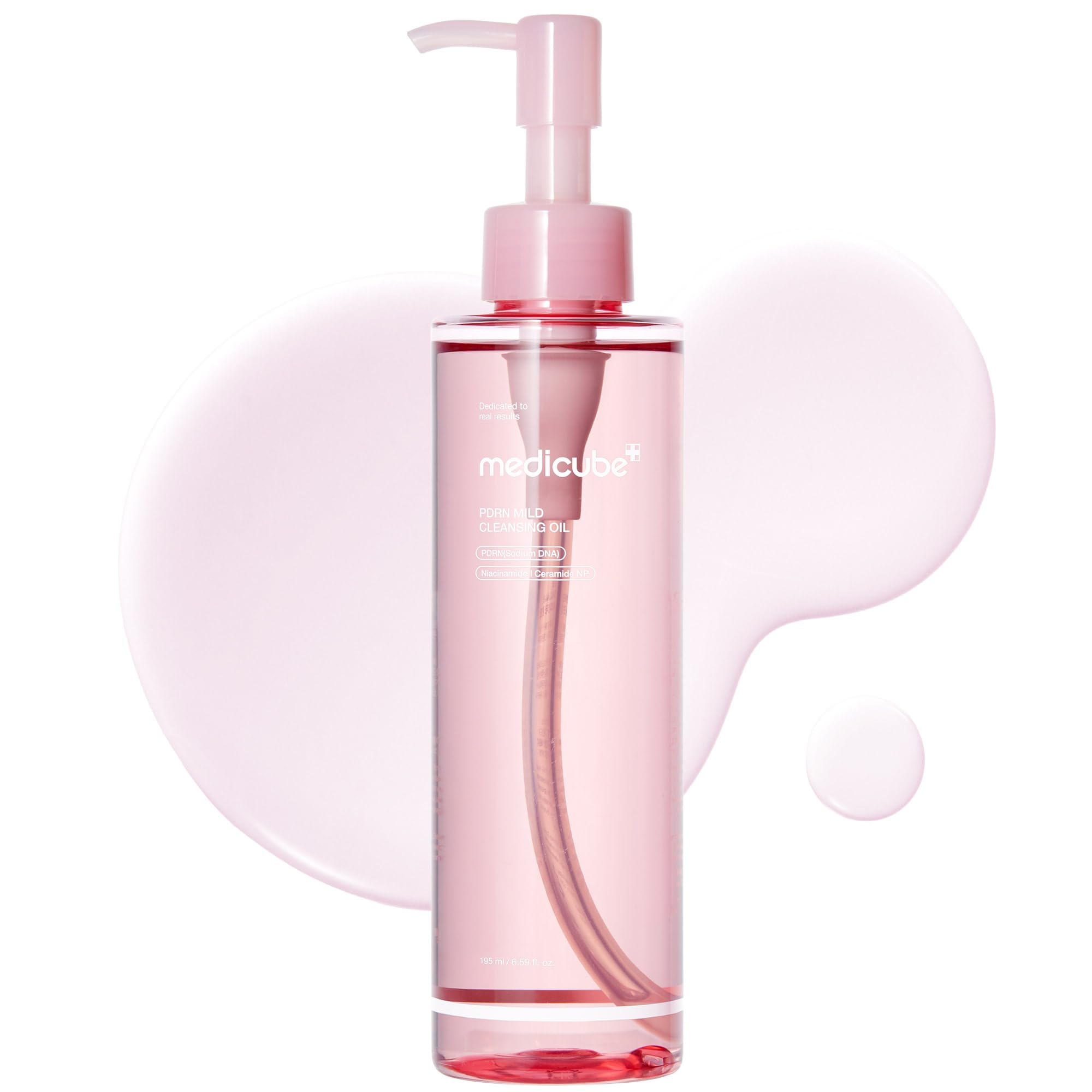 medicube bottle front view showing cleanser benefits and brand