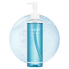 medicube front bottle showing cleanser for clear pores and easy dispensing