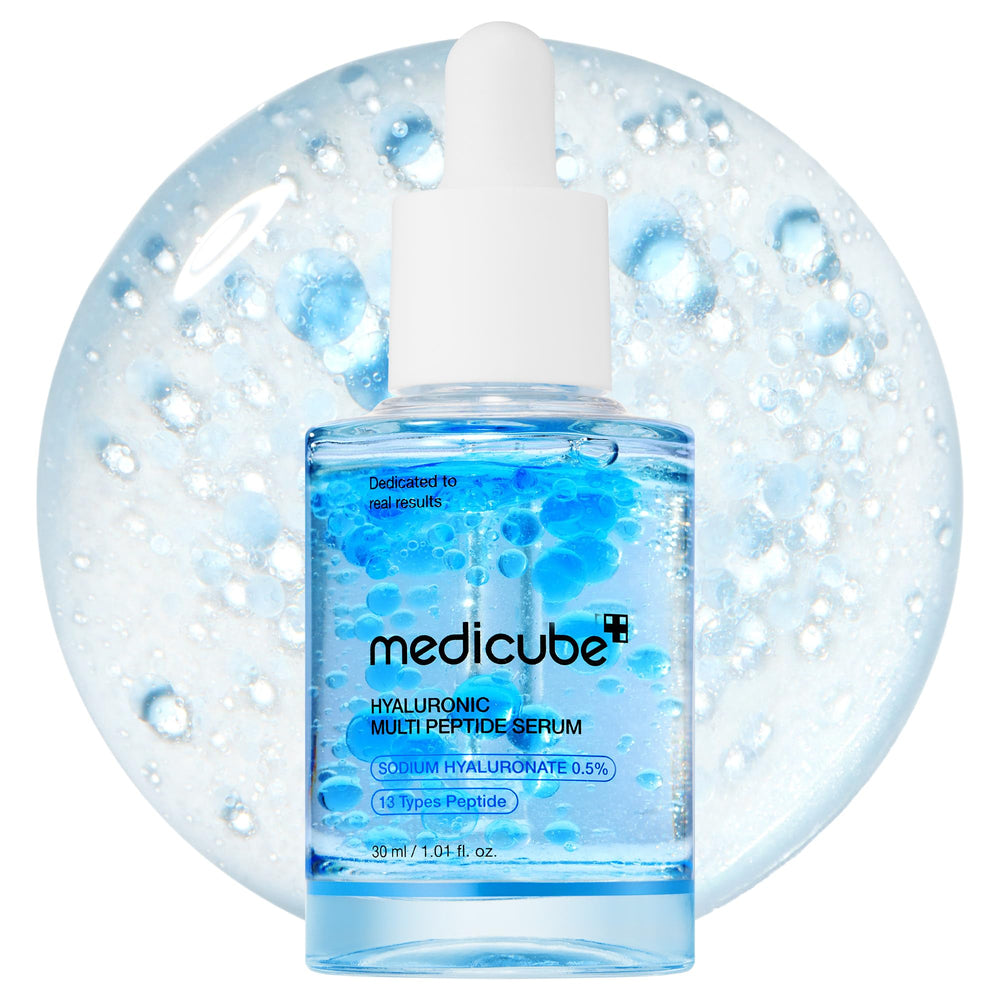 medicube front bottle showing elegant packaging and easy visibility benefit