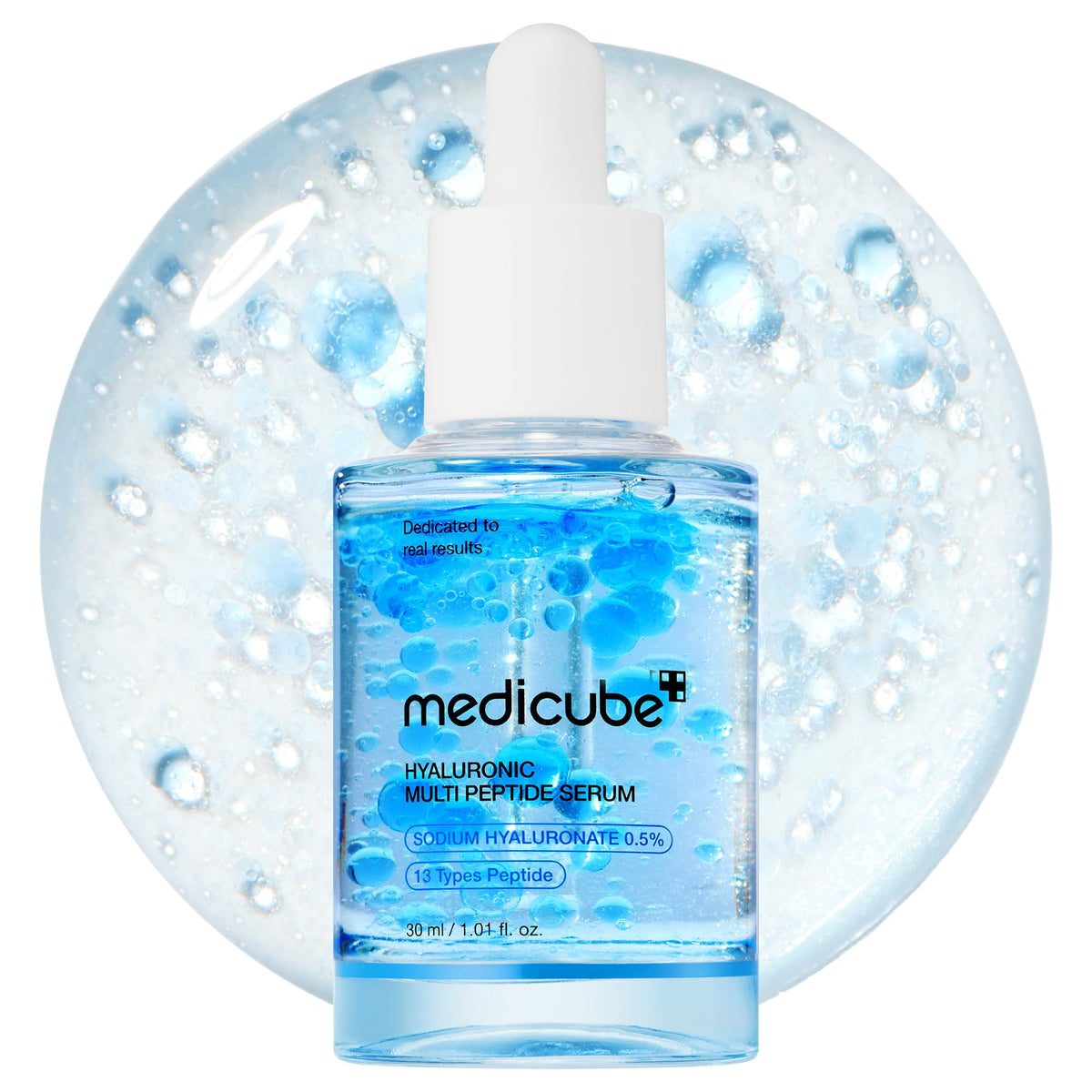 medicube front bottle showing elegant packaging and easy visibility benefit