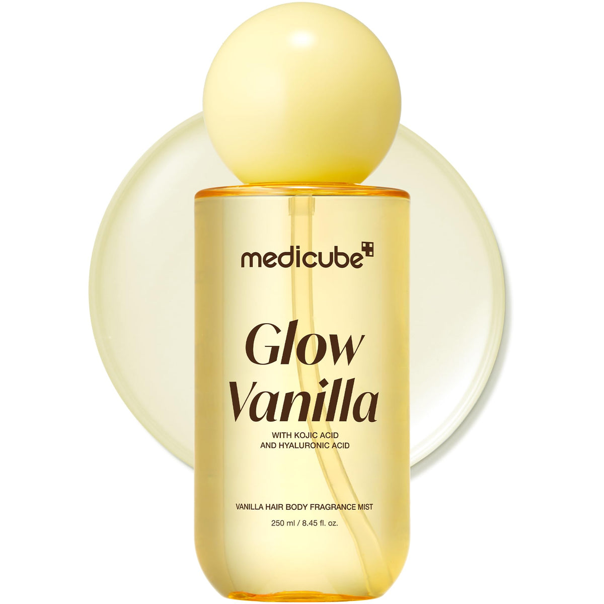 medicube front bottle showing glow vanilla fragrance for everyday scent
