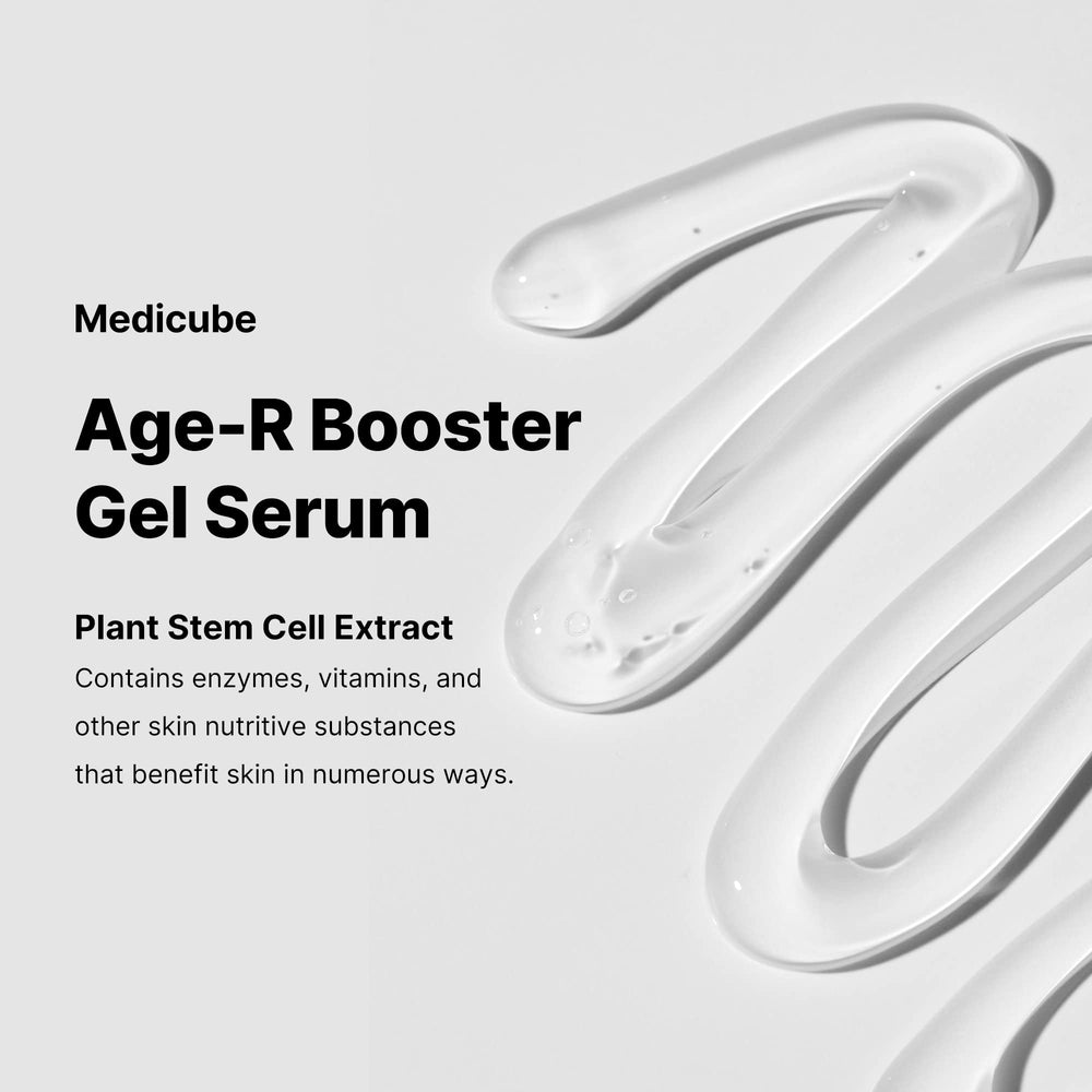 medicube ingredient label showing plant stem cell and collagen