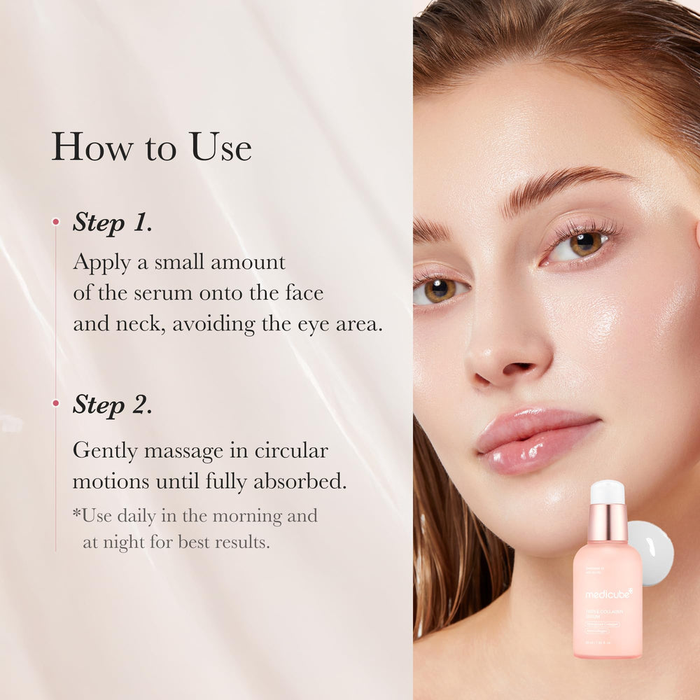 medicube neck and jawline use showing even coverage to improve firmness and bounce