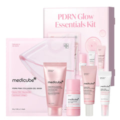 medicube kit front packaging showing complete five-step travel set benefit convenience