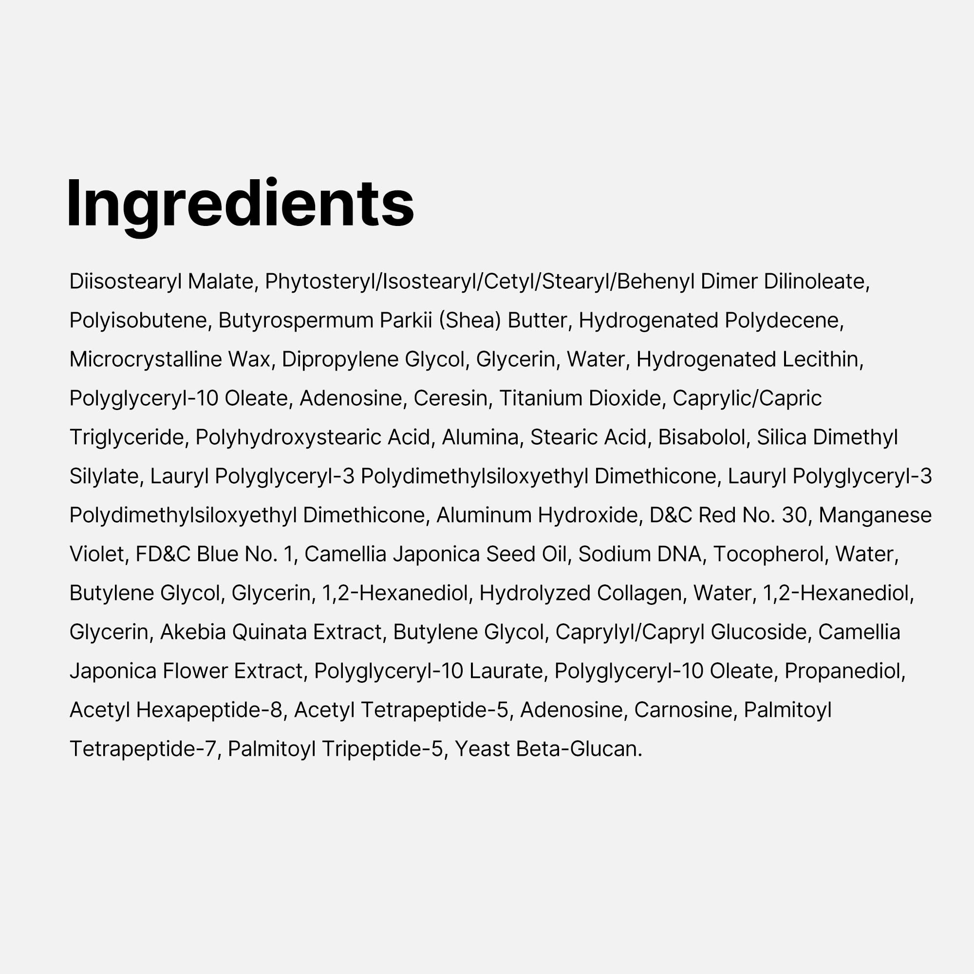 medicube shea butter and collagen visual emphasizing nourishing ingredient benefits