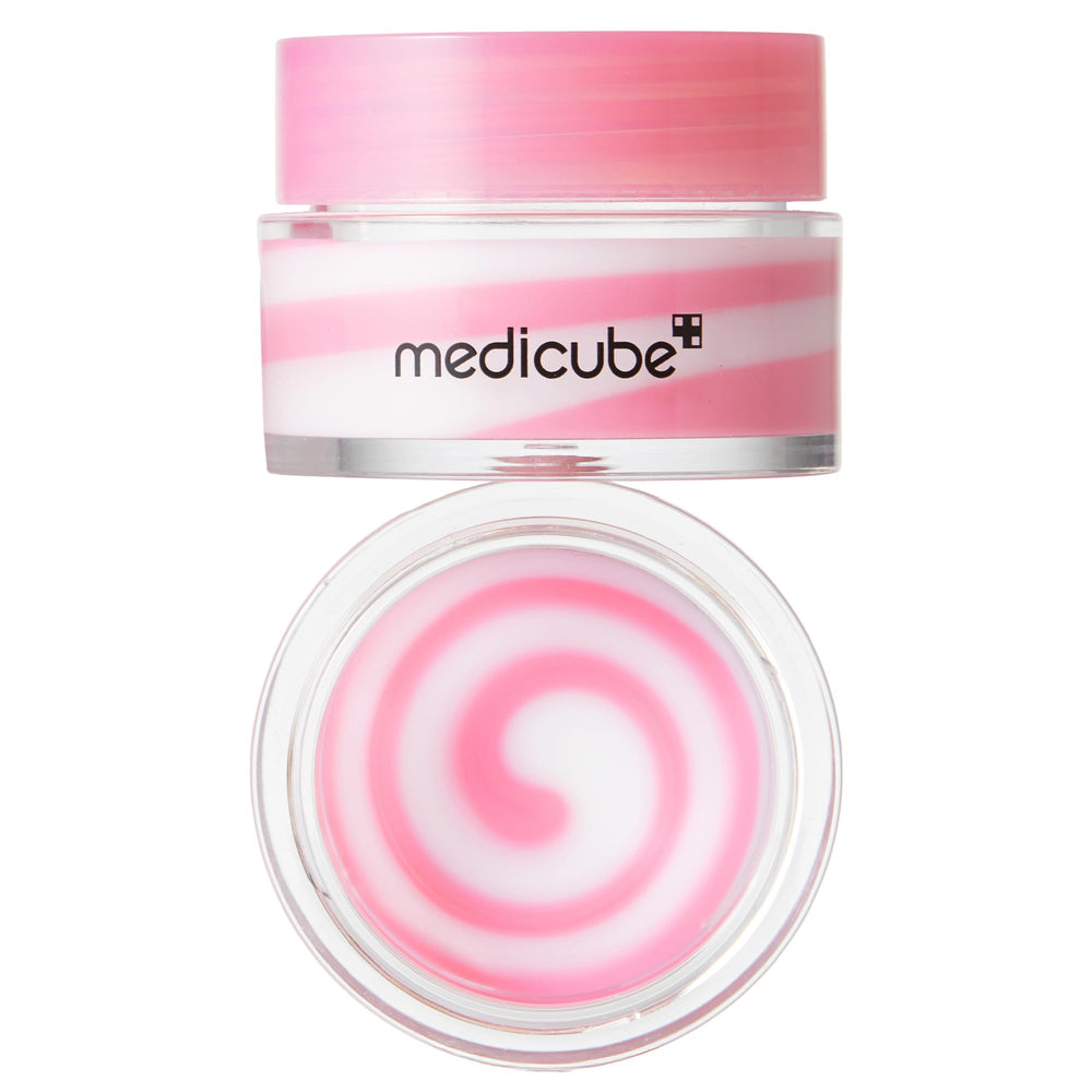 medicube close-up of smooth balm texture highlighting melt-in hydration