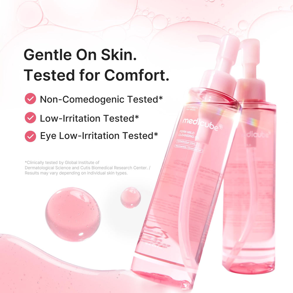 medicube pump dispensing cleanser into hand for controlled use