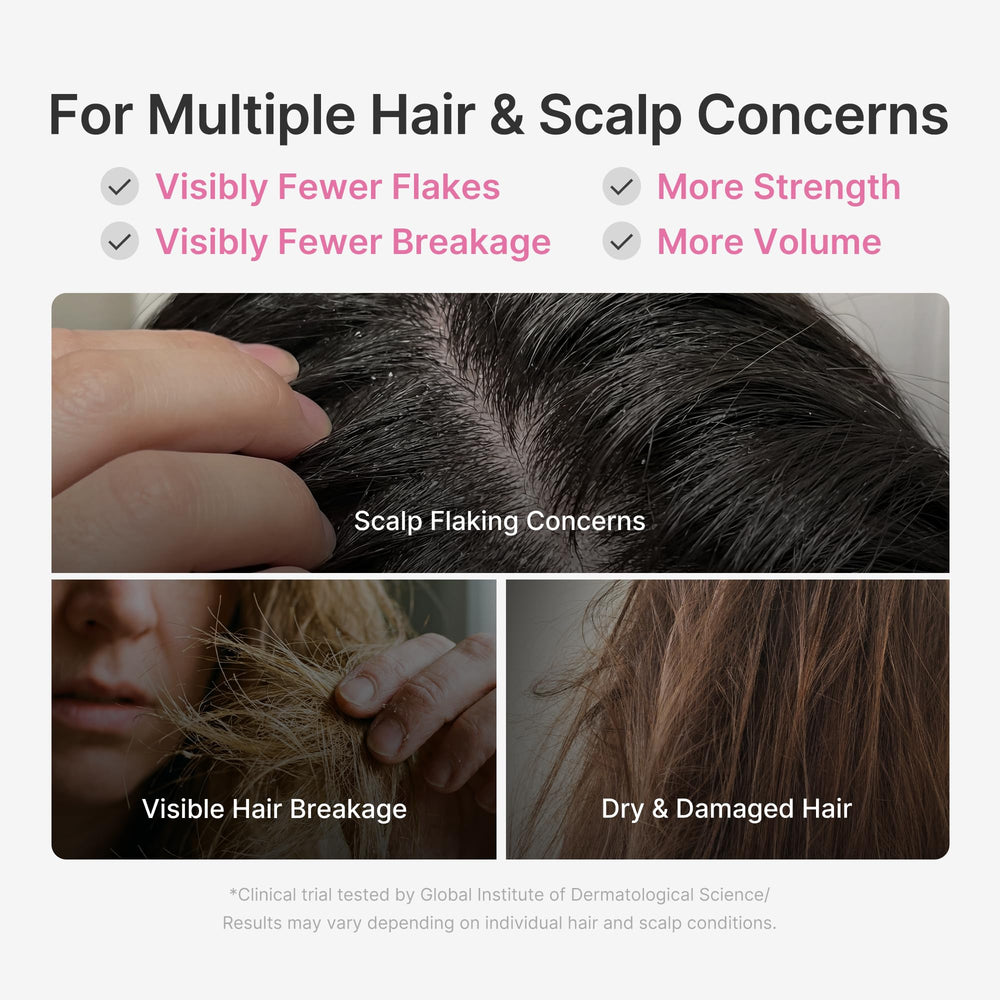 medicube shampoo lathered in hand showing lightweight foaming action