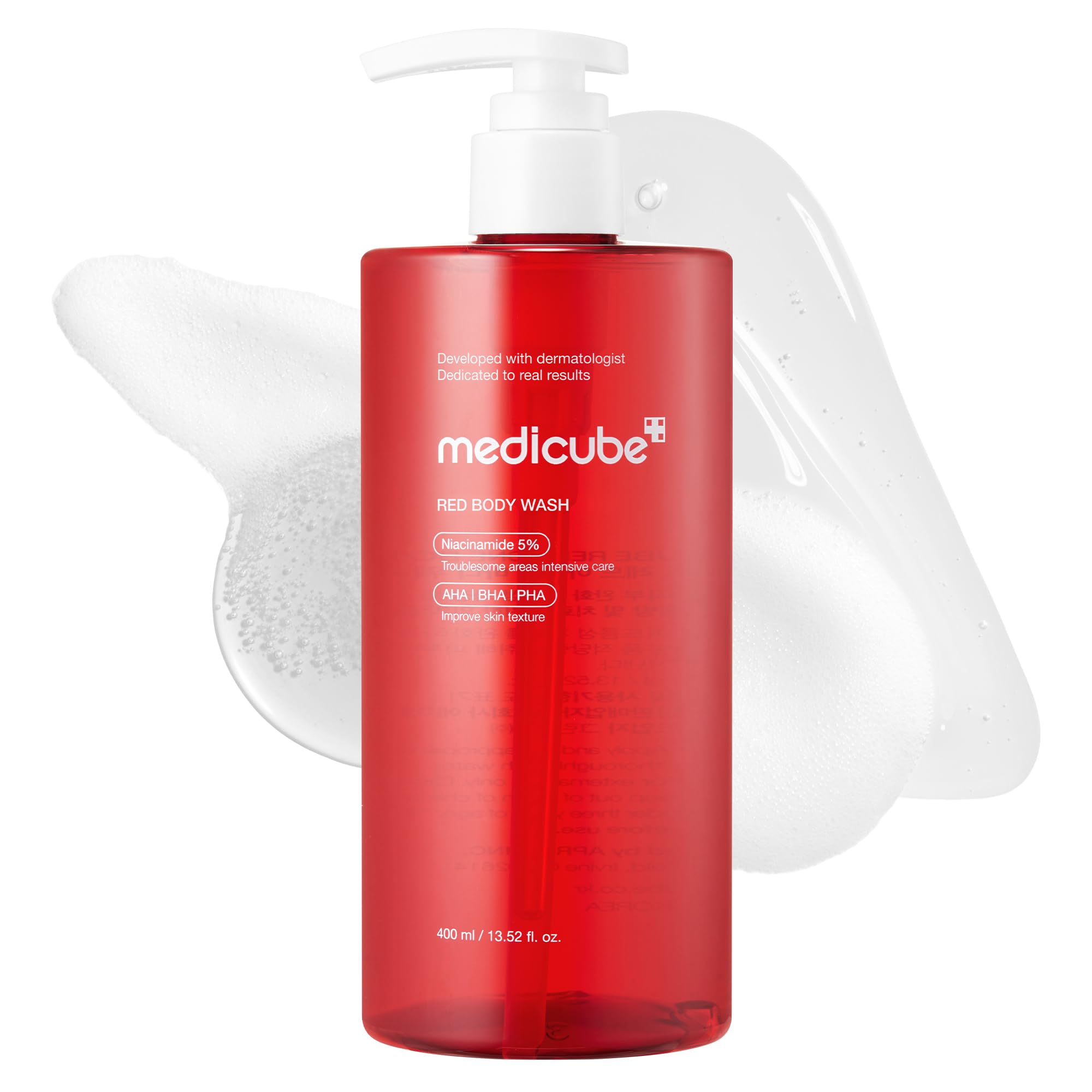 medicube front bottle view showing clean design and product benefit