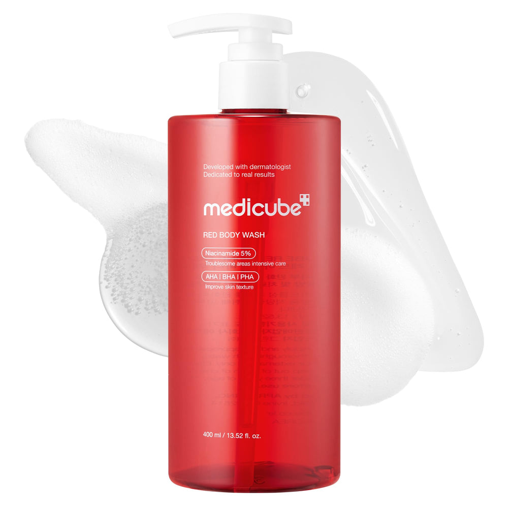 medicube front bottle view showing clean design and product benefit