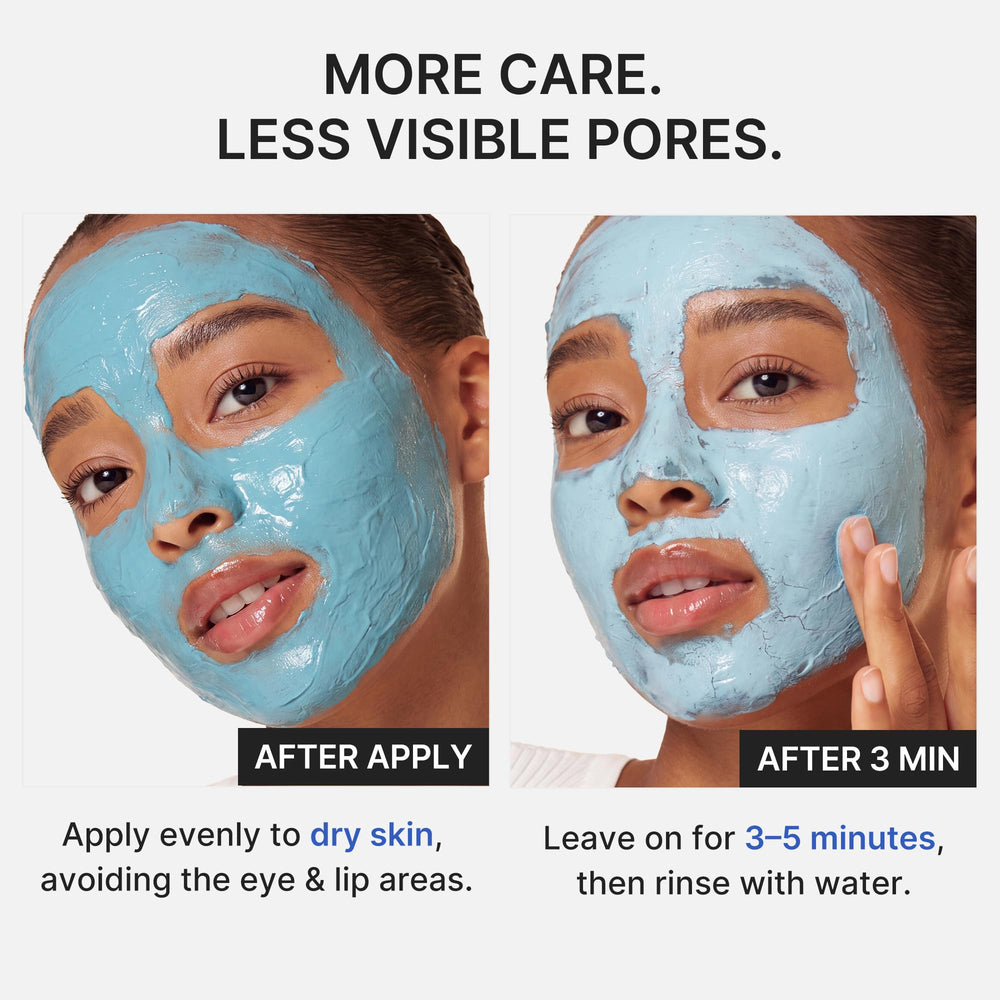 medicube rinsing off with water showing easy removal benefit