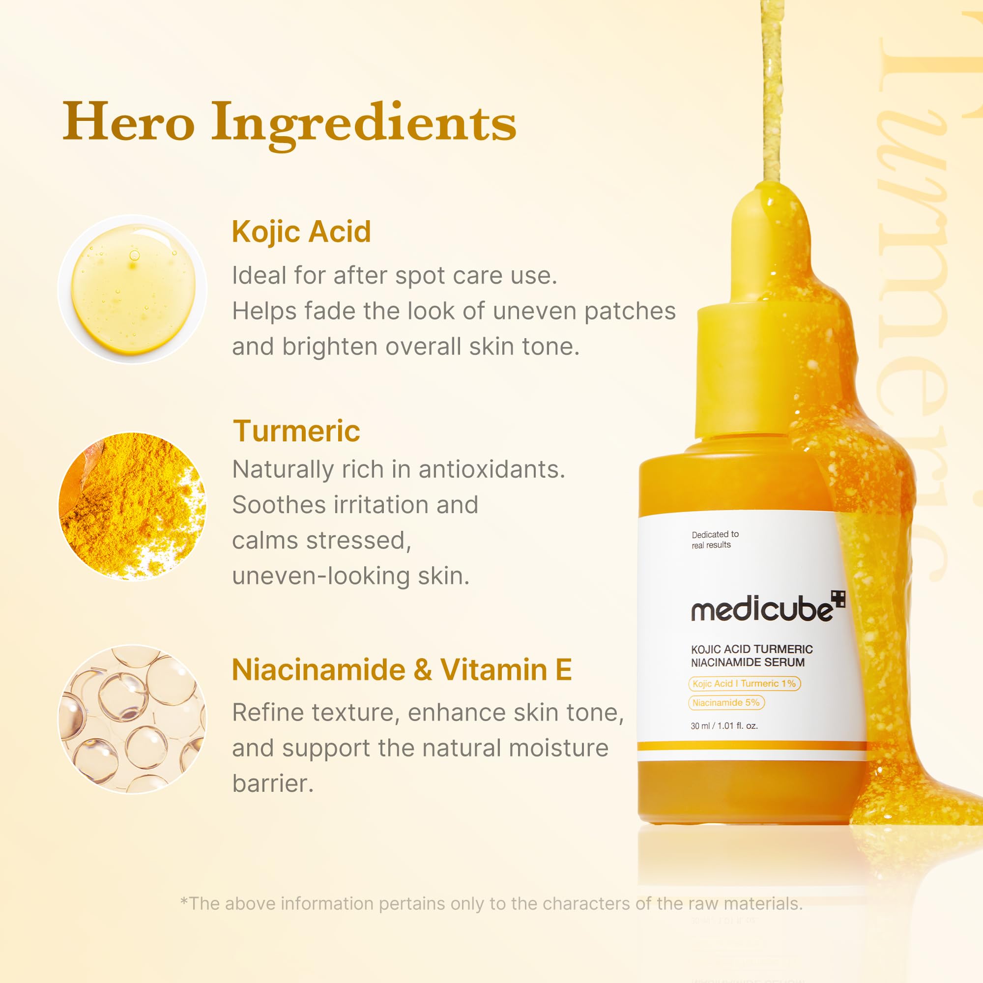 medicube serum droplet on fingertip showing lightweight texture and hydration