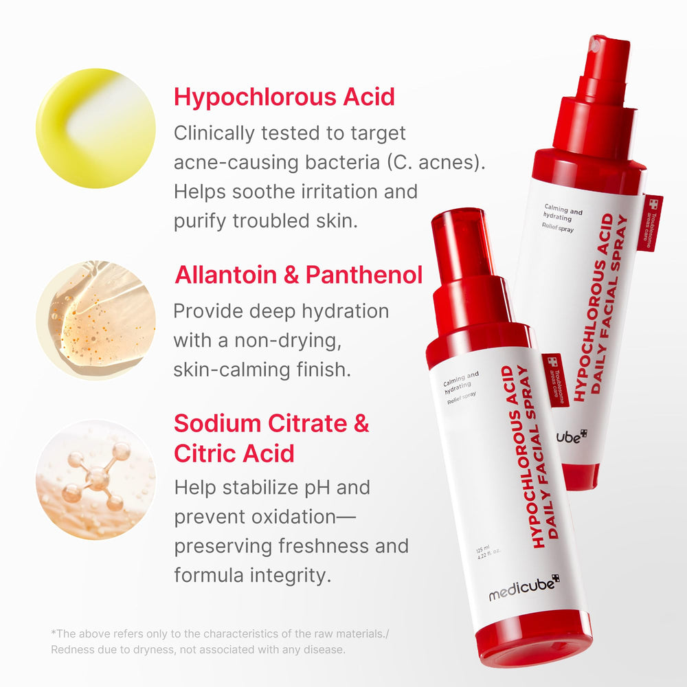 medicube texture mist droplet on finger showcasing lightweight, non-greasy feel