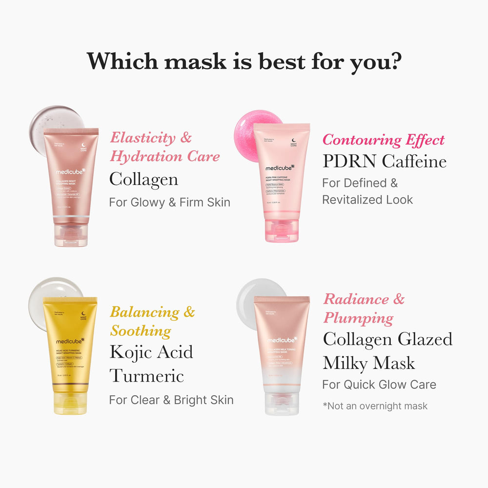 medicube before and after comparison showing brighter, fresher skin