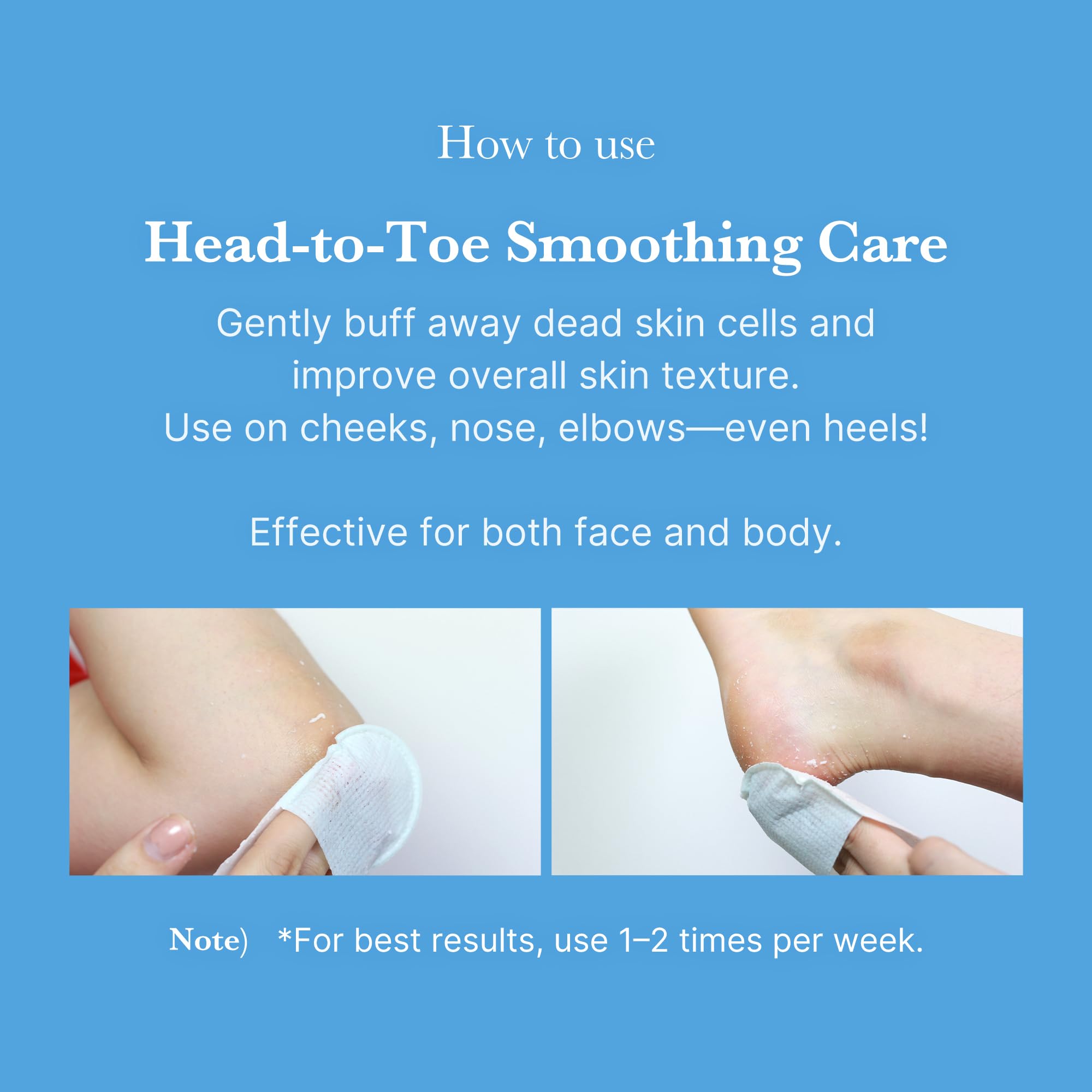 medicube pad used on nose to reduce visible pores and smooth texture